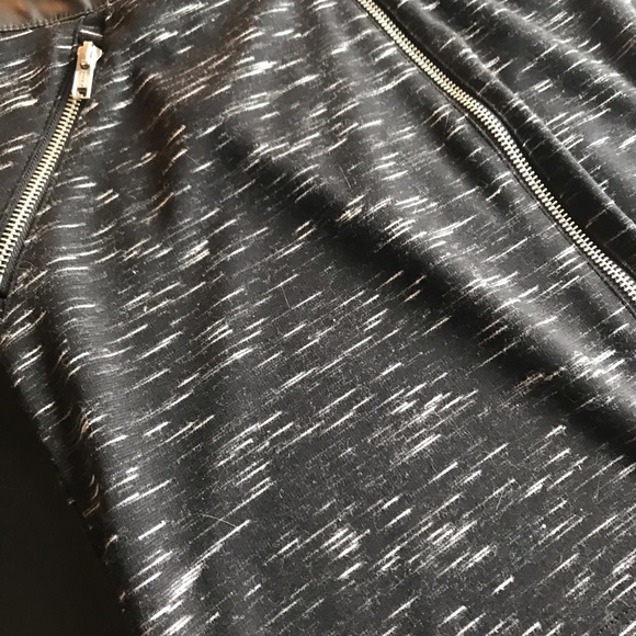 Zip Front Mini Boot Skirt with Faux Leather - Picture 2 of 5